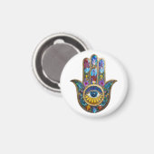 Aimant Colorful Petals Leaves Hamsa Sapphire Third Eye (Recto/Verso)