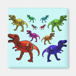 Aimant Colorful T-Rex