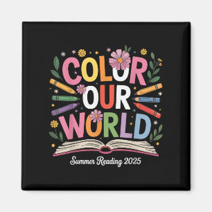 Aimant Coloriez Notre Monde Lecture Estivale 2025 Livre M