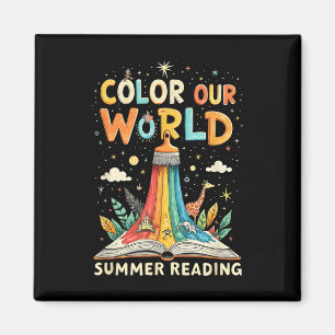 Aimant Coloriez Notre Monde Livre D'art De Lecture Estiva