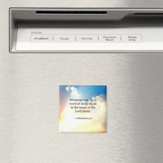 Aimant Colossien 3:17, Écriture biblique chrétienne (In Situ (Lave-vaisselle))