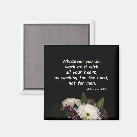 Aimant Colossiens 3:23 (Recto/Verso)