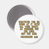 Aimant Colossiens 3:23 (Recto/Verso)