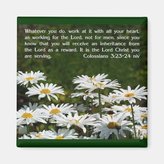 Aimant Colossiens 3:23-24 (Devant)