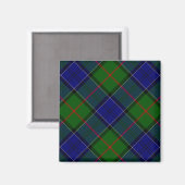 Aimant Colquhoun tartan bleu vert plaid (Recto/Verso)