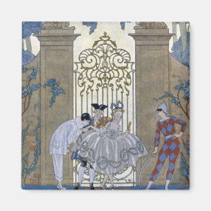 Aimant Columbine, illustration pour des "fêtes Galantes"