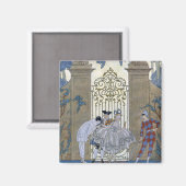 Aimant Columbine, illustration pour 'Fetes Galantes' par  (Recto/Verso)