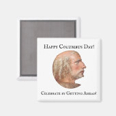 Aimant Columbus Day Se Diriger Drôle (Recto/Verso)