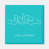 Aimant Columbus, Ohio Skyline (Devant)