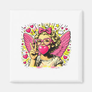 Aimant Com Saint-Valentin Cupidon Cœur Ange Amour Vacance