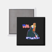 Aimant Combat de patriote Trump (Recto/Verso)