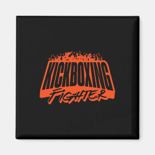 Aimant Combattant de kickboxing, entraînement, vêtements 