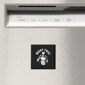Aimant Combattant de squelette de Muay Thai Entraîneur de (In Situ (Lave-vaisselle))