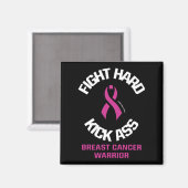 Aimant Combattre Dur...Cancer Du Sein (Recto/Verso)