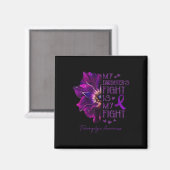 Aimant Combattre est mon combat Anémonique Fibromyalgie s (Recto/Verso)