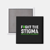 Aimant Combattre la stigmatisation guerrier de la sensibi (Recto/Verso)