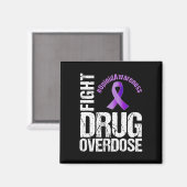 Aimant Combattre la surdose de drogue - Graphique de sens (Recto/Verso)
