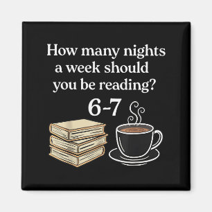 Aimant Combien de nuits 6 7 Meme Drôle Amateurs de livres