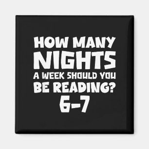 Aimant Combien de nuits par semaine devriez-vous lire 6-7