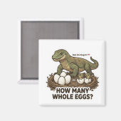 Aimant Combien d'œufs? Jeu de maths du dragon de Komodo (Recto/Verso)