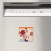 Aimant COMÉDIE ET TRAGÉDIE DRAMA MASQUES Glamor Girl Magn (In Situ (Lave-vaisselle))