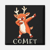 Aimant Comet Santas Reindeers Family Matching Outfit Chri (Devant)