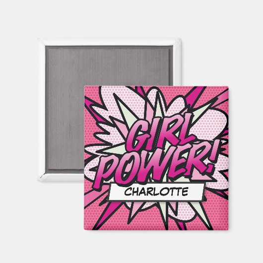 Aimant Comic Book Pink (Recto/Verso)