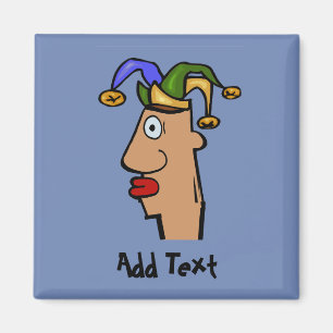 Aimant Comical Grmardi as jester, ajouter du texte