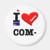 Aimant COMMA - J'aime (Devant)