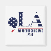 Aimant Comma La Harris Nous Ne Reviendrons Pas 2024 (Devant)