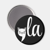 Aimant Comma La Kamala Harris - maman chat pour Kamala (Recto/Verso)