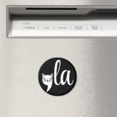 Aimant Comma La Kamala Harris - maman chat pour Kamala (In Situ (Lave-vaisselle))