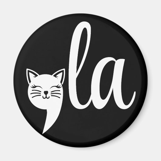 Aimant Comma La Kamala Harris - maman chat pour Kamala (Devant)