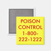 AIMANT COMMANDE POISON1-800-222-1222 (Recto/Verso)