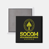 Aimant Commandement des opérations spéciales Socom Patrio (Recto/Verso)