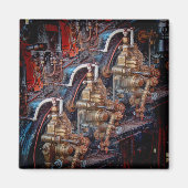 Aimant Commandes d'aimant moteur d'une locomotive à vapeu (Devant)