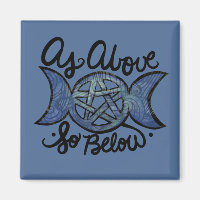 Comme Ci-Dessous Triple Moon Wiccan Art