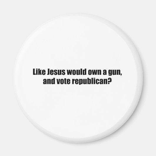 Aimant Comme Jésus voterait républicain (Devant)