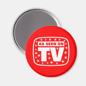 Aimant Comme on le voit à la télévision - CH 2 Avec des é (Recto/Verso)