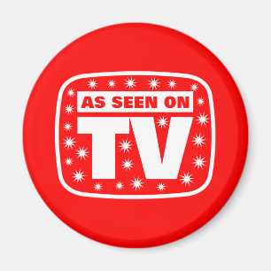 Aimant Comme on le voit à la télévision - CH 2 Avec des é