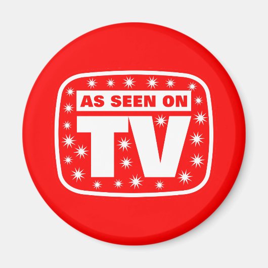 Aimant Comme on le voit à la télévision - CH 2 Avec des é (Devant)