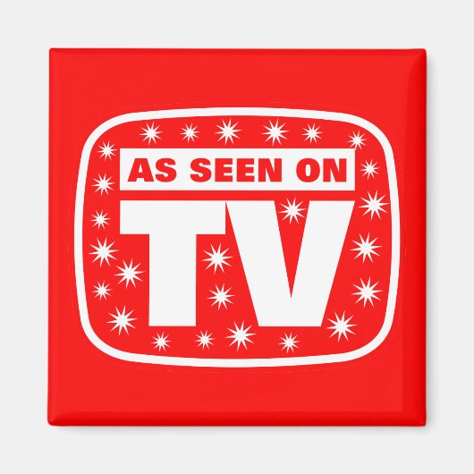 Aimant Comme on le voit à la télévision - CH 2 Avec des é (Devant)