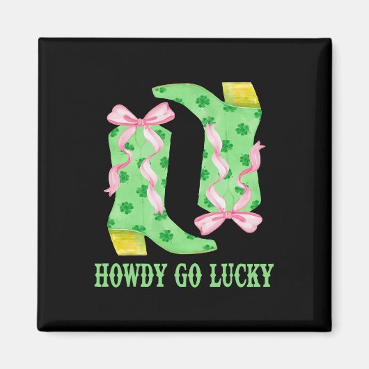 Aimant Comment aller Lucky Boot Jour de la Saint Patrick (Devant)