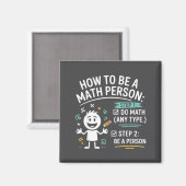 Aimant Comment être une personne mathématique drôle profe (Recto/Verso)