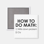 Aimant Comment faire les maths (Recto/Verso)