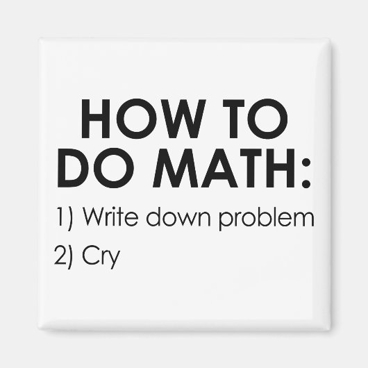 Aimant Comment faire les maths (Devant)