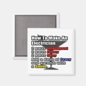 Aimant Comment faire un électricien (Recto/Verso)
