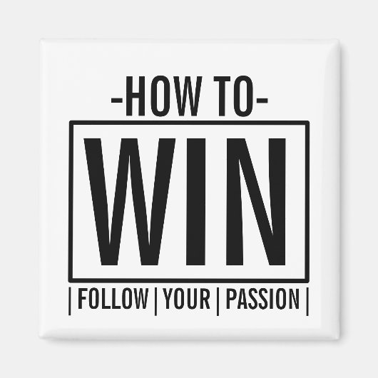 Aimant Comment gagner (Devant)