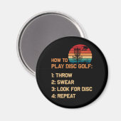 Aimant Comment jouer Disc Golf Disque Golf Golf Lecteur (Recto/Verso)