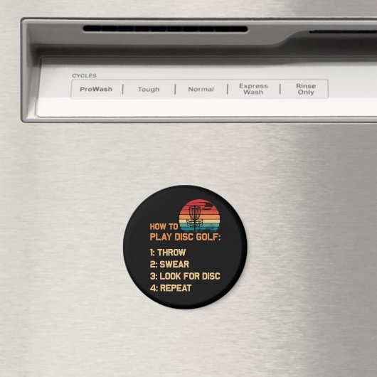 Aimant Comment jouer Disc Golf Disque Golf Golf Lecteur (In Situ (Lave-vaisselle))